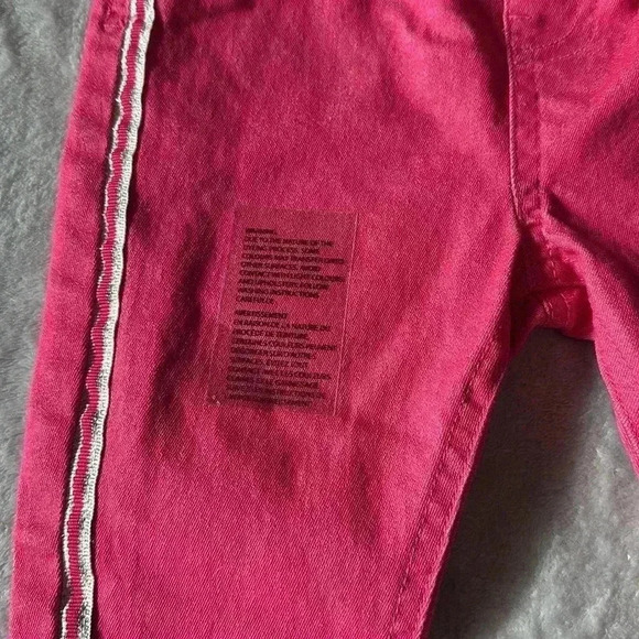 Lily & Jack - New - cotton denim style pants with silver trim. Size 18 to 24 mo - Picture 3 of 5